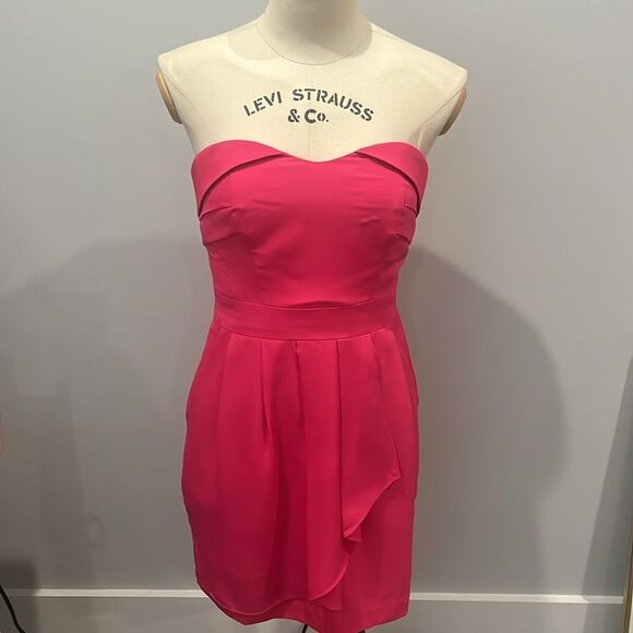 BCBGeneration‎ Pink Strapless Sweetheart Dress - Picture 3 of 5